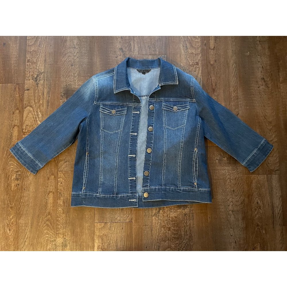 Baccini Denim Button-Down Jacket
